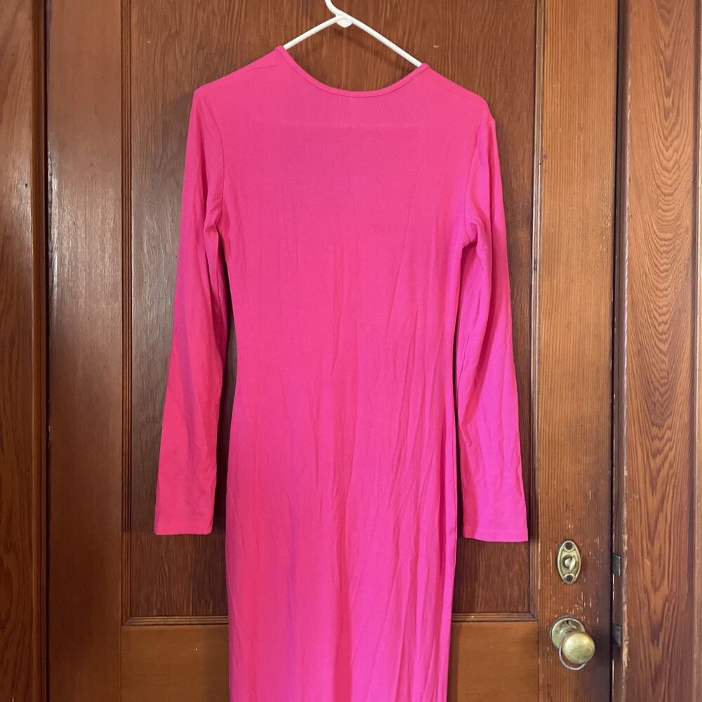 REORIA Women's Basic Summer Casual Lounge Long Dress Elegant Long Sleeve XL NWT - Picture 9 of 10